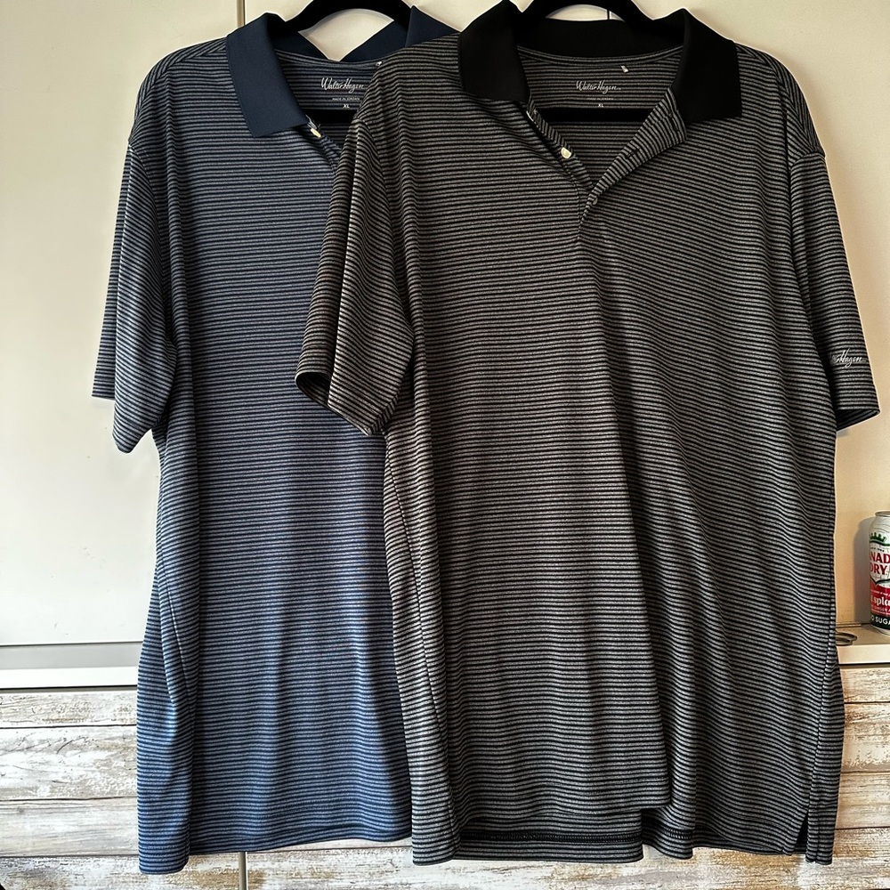 2 Pack Walter Hagen Golf Polos ⛳ XL Performance Shirts Bundle